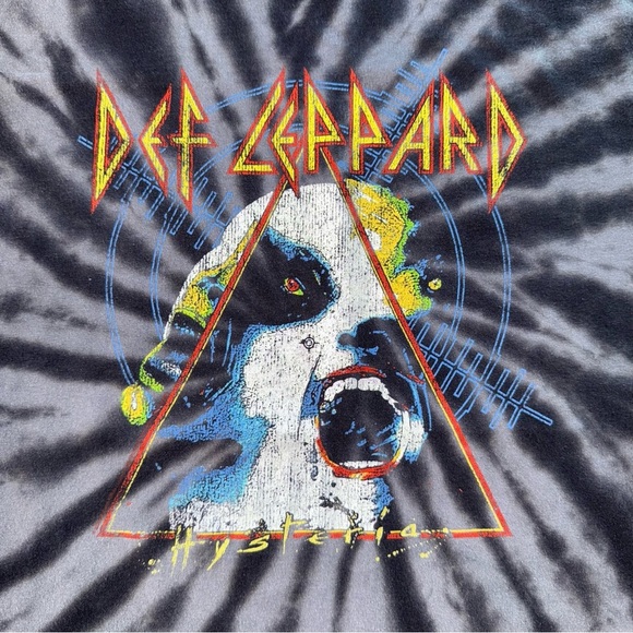 Def Leppard Casual Short Sleeve Graphic Pullover Shirt Mens Size 3XL Black - Picture 2 of 6